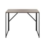 5 Star Lova Folding Rectangular Desk Grey Oak/Black FS646385