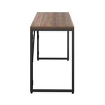 5 Star Lova Folding Rectangular Desk Dark Walnut/Black FS646392