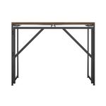 5 Star Lova Folding Rectangular Desk Dark Walnut/Black FS646392