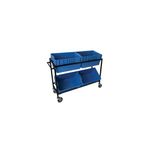 5 Star Mob Cntn Picking Trolley +4 Containers 1260x420x910mm FS647313