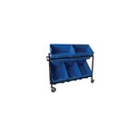 5 Star Mob Cntn Picking Trolley +5 Containers 1260x420x910mm FS647344