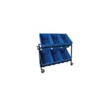 5 Star Mob Cntn Picking Trolley +6 Containers 1260x420x910mm FS647351