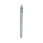 5 Star 4 Colour Ballpoint Pen Grey Barrel Black/Blue/Red/Green (Pack of 12) FS667979