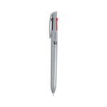 5 Star 4 Colour Ballpoint Pen Grey Barrel Black/Blue/Red/Green (Pack of 12) FS667979