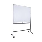5 Star 1500 x 1200mm Mobile Double Sided Magnetic Whiteboard FS668152