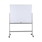 5 Star 1500 x 1200mm Mobile Double Sided Magnetic Whiteboard FS668152