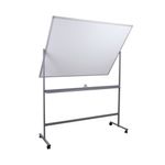 5 Star 1500 x 1200mm Mobile Double Sided Magnetic Whiteboard FS668152