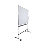 5 Star 1500 x 1200mm Mobile Double Sided Magnetic Whiteboard FS668152