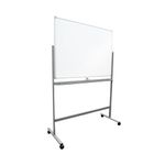 5 Star 1200 x 900mm Mobile Double Sided Magnetic Whiteboard FS668159