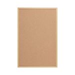 5 Star Cork Noticeboard Oak Effect Frame 900x600mm FS669041