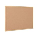 5 Star Cork Noticeboard Oak Effect Frame 900x600mm FS669041