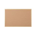 5 Star Cork Noticeboard Oak Effect Frame 1200x900mm FS669042