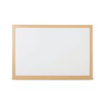 5 Star Magnetic Drywipe Whiteboard Wood Frame 600x900mm FS669106