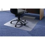 5 Star Chair Mat For Carpets PVC Lipped 900x1200mm Clear/Transparent 670940