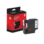 Five Star Non-OEM Replacement for Dymo 45010 Black on Clear 12mm x 7m FS671507