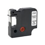 Five Star Non-OEM Replacement for Dymo 45010 Black on Clear 12mm x 7m FS671507