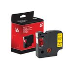 Five Star Non-OEM Replacement for Dymo 45018 Black on Yellow 12mm x 7m FS671601