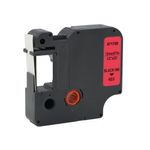 Five Star Non-OEM Replacement for Dymo 45017 Black on Red 12mm x 7m FS671729