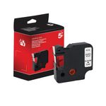 Five Star Non-OEM Replacement for Dymo 40910 Black on Clear 9mm x 7m FS671772