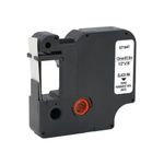 Five Star Non-OEM Replacement for Dymo 1978364 Black on White 12mm x 5.5m FS671847