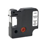 Five Star Non-OEM Replacement for Dymo 18444 Black on White 12mm x 5.5m FS671924