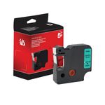 Five Star Non-OEM Replacement for Dymo 45019 Black on Green 12mm x 7m FS672095