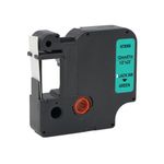 Five Star Non-OEM Replacement for Dymo 45019 Black on Green 12mm x 7m FS672095