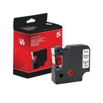 Five Star Non-OEM Replacement for Dymo 45020 White on Clear 12mm x 7m FS672148