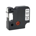 Five Star Non-OEM Replacement for Dymo 45020 White on Clear 12mm x 7m FS672148