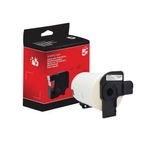 Five Star Non-OEM Replacement for Brother DK-11247 Black on White 103mm x 164mm 180/Roll FS672775