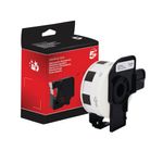 Five Star Non-OEM Replacement for Brother DK-11221 Black on White 23mm x 23mm 1000/Roll FS673040