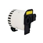 Five Star Non-OEM Replacement for Brother DK-44605 Black on Yellow 62mm x 30.48m FS673140