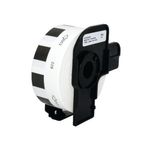 Five Star Non-OEM Replacement for Brother DK-11219 Black on White 12mm x 12mm 1200/Roll FS673185