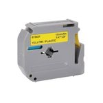 Five Star Non-OEM Replacement for Brother M-K631 Black on Yellow 12mm x 8m FS673421