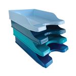 5 Star Letter Tray Cool Breeze (Pack of 4) FS676683