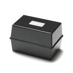 5 Star Card Index Box 6x4 Inch Black FS676812