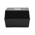 5 Star Card Index Box 6x4 Inch Black FS676812