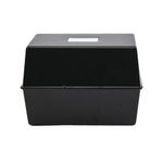 5 Star Card Index Box 8x5 Inch Black FS676891