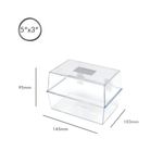 5 Star Card Index Box 5x3 Inch Crystal FS676954