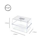 5 Star Card Index Box 6x4 Inch Crystal FS677017
