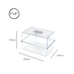 5 Star Card Index Box 8x5in Crystal FS677019