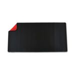 5 Star Double Sided Heat-Resistant Desk Mat 800x400mm Faux Leather Black/Red