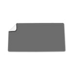 5 Star Double Sided Heat-Resistant Desk Mat 800x400mm Faux Leather Grey/White