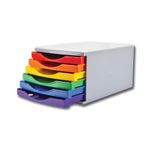 5 Star 6 Drawer Tower 6x30mm 180mm Rainbow FS677826