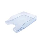 5 Star Contemporary Self Stacking Letter Tray Crystal FS677861