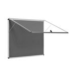 5 Star Glazed Fire Retardant Noticeboard 8x A4 Sheets Grey FS679347