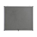 5 Star Glazed Fire Retardant Noticeboard 15x A4 Sheets Grey FS679454