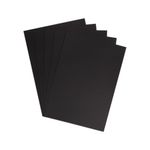 5 Star A4 Black Card 160gsm Pack of 50 FS680013