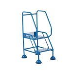 5 Star UK Domed Feet Punched 2 Tread Steps Blue FS687549