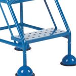 5 Star UK Domed Feet Punched 3 Tread Steps Blue FS687550
